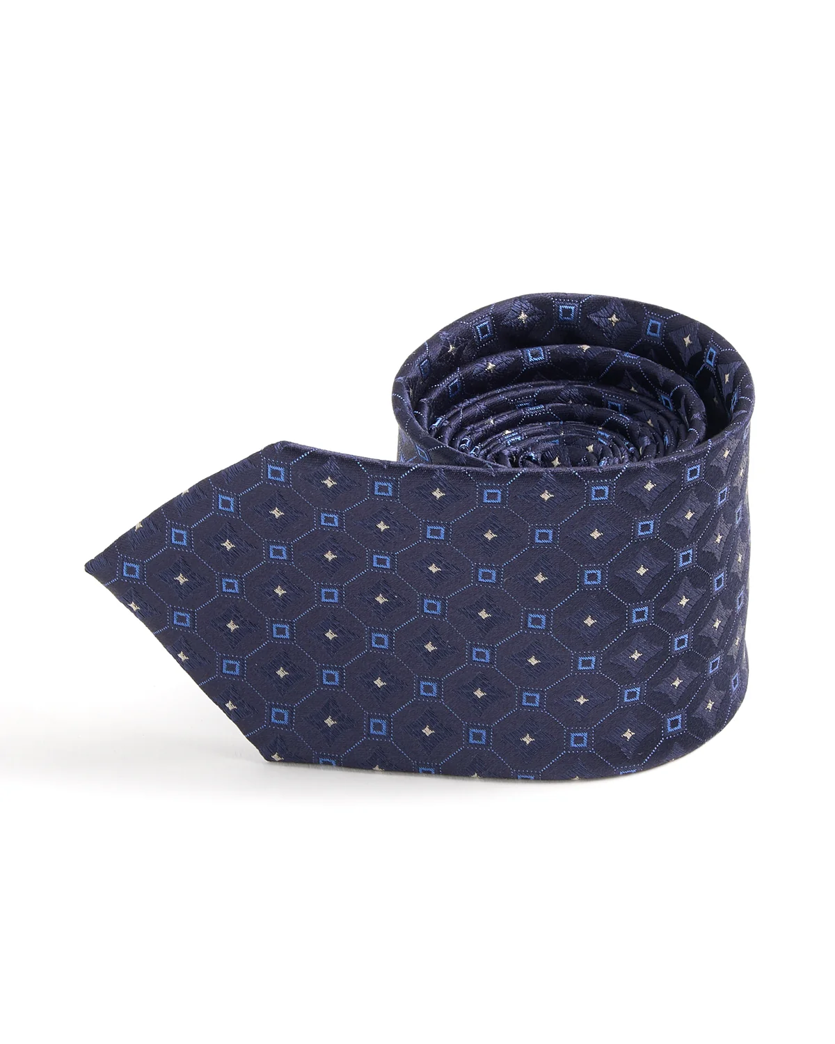 Medallion Woven Silk Tie