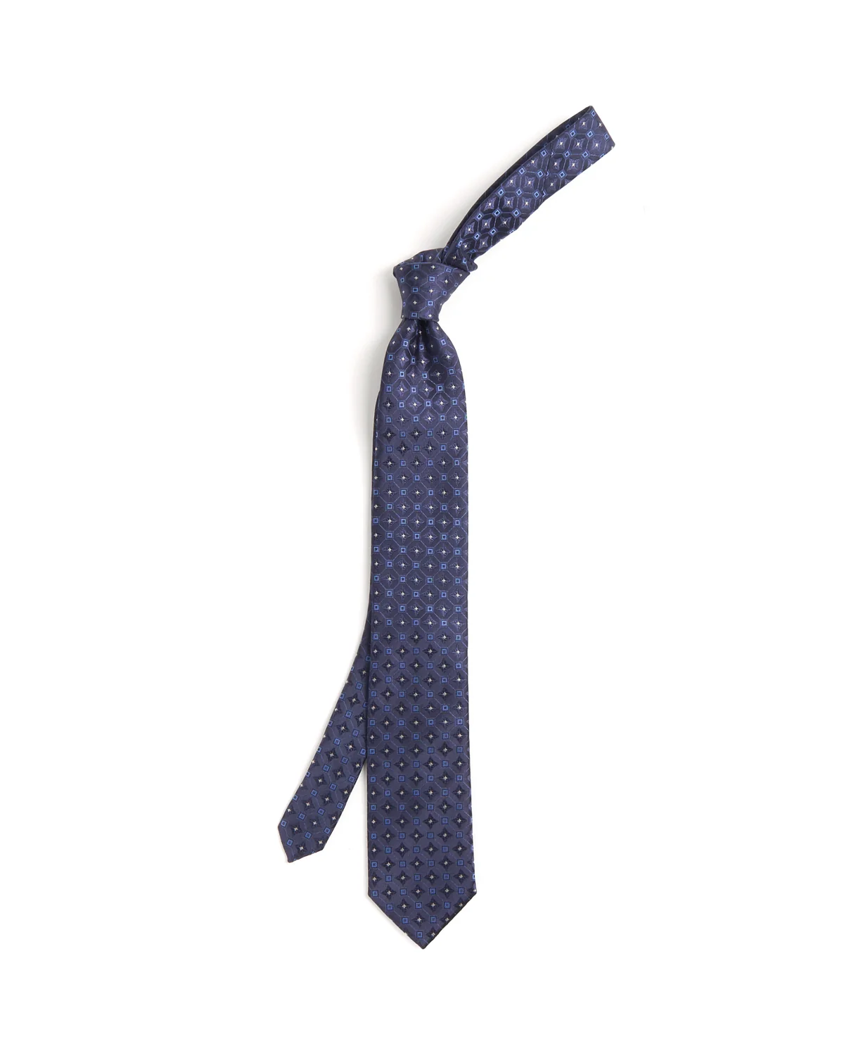 Medallion Woven Silk Tie - Image 2