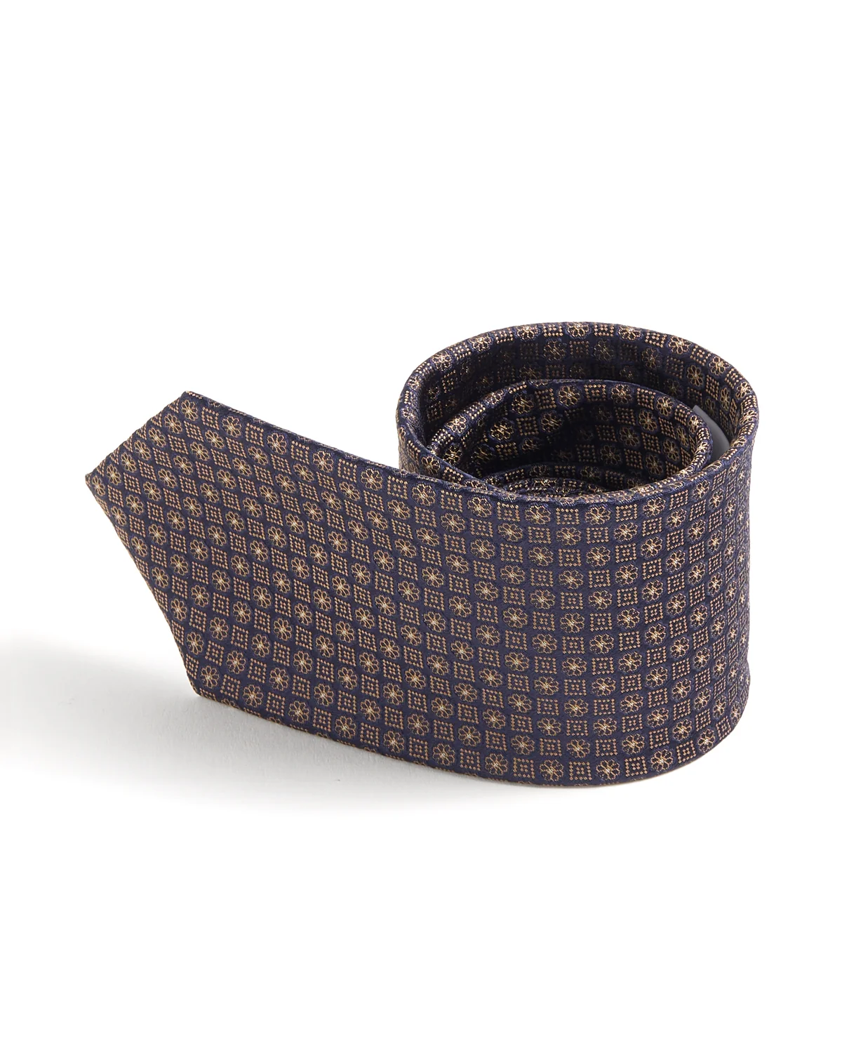 Medallion Woven Silk Tie