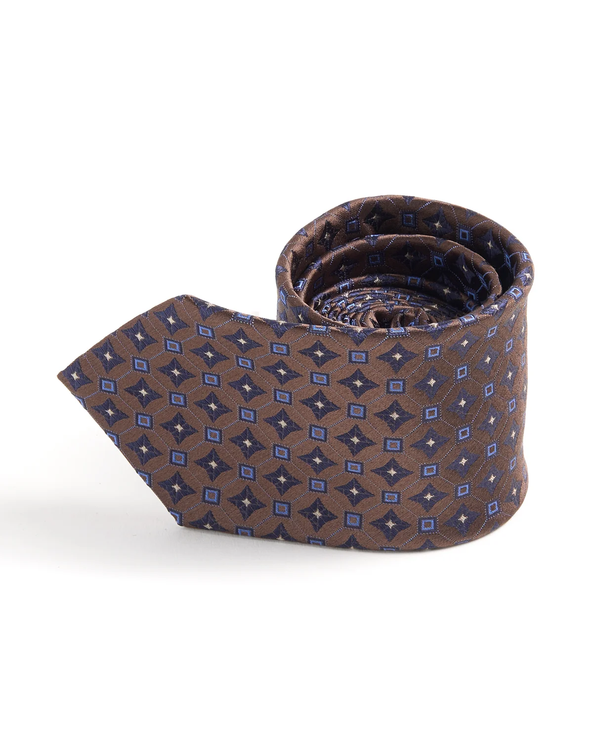 Medallion Woven Silk Tie
