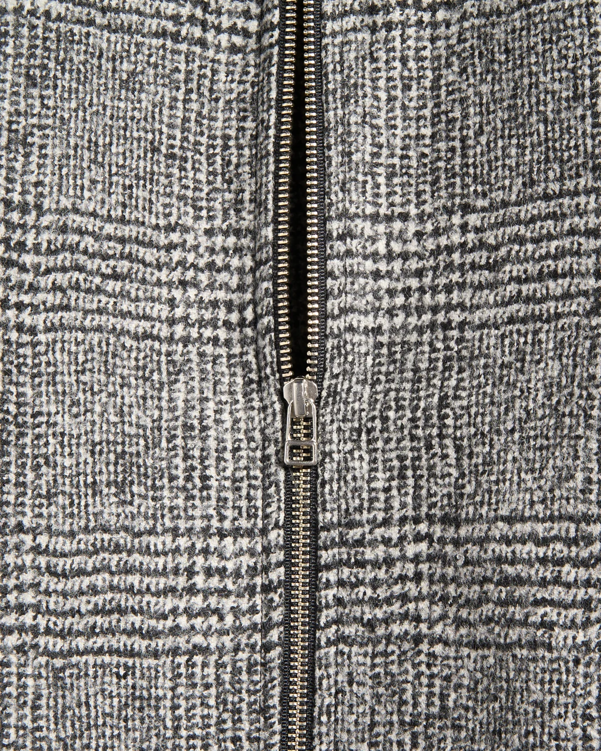 Black/White Bouclé Coach Jacket - Image 2