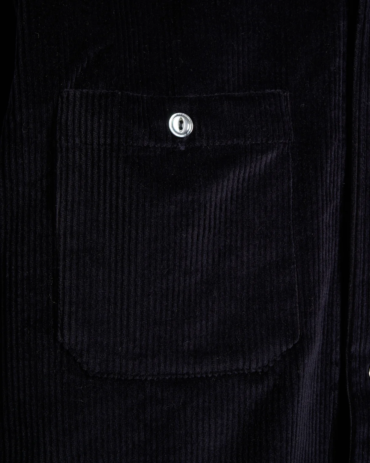 Navy Corduroy Club Shirt - Image 5