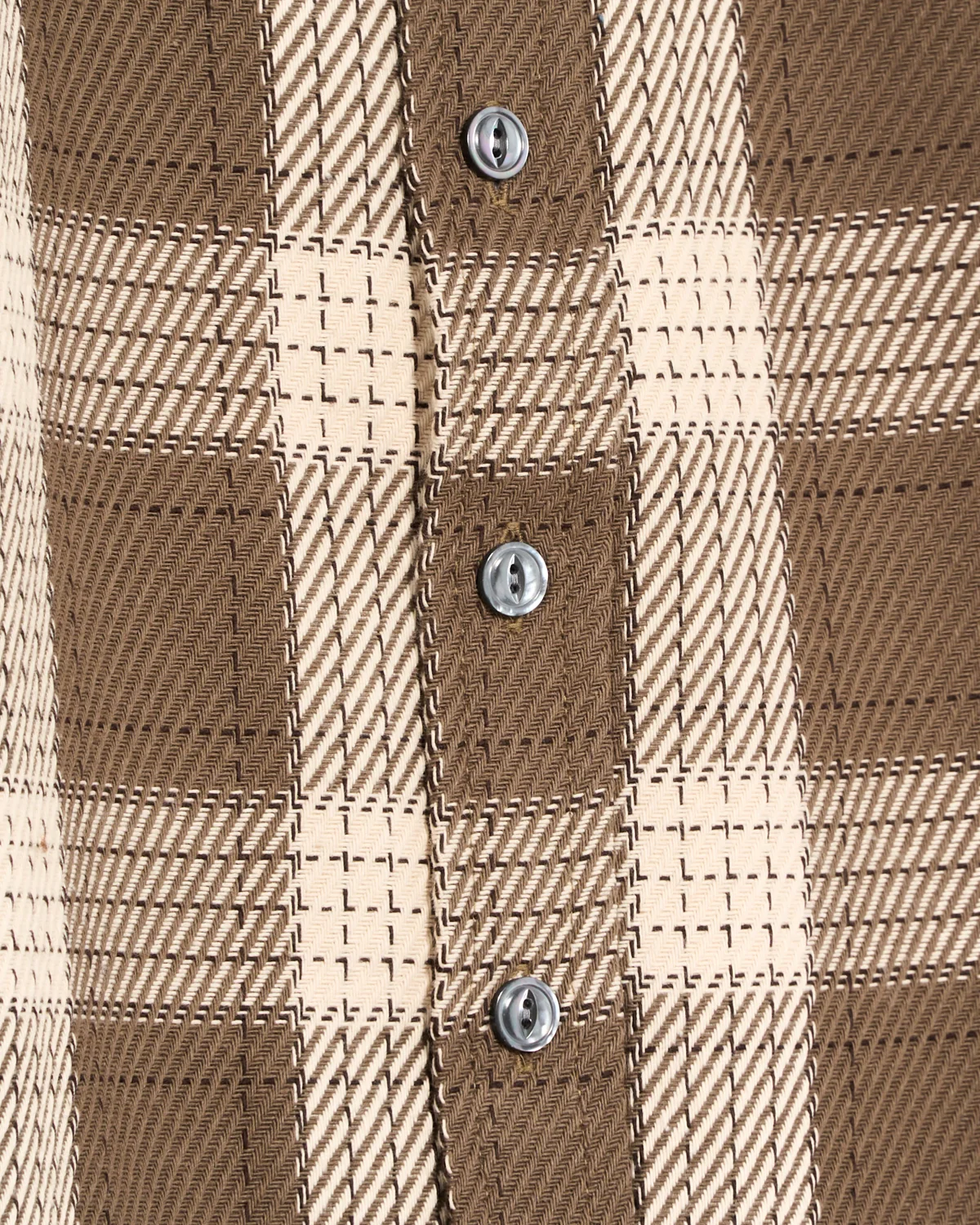 Taupe Check Easy Shirt - Image 4