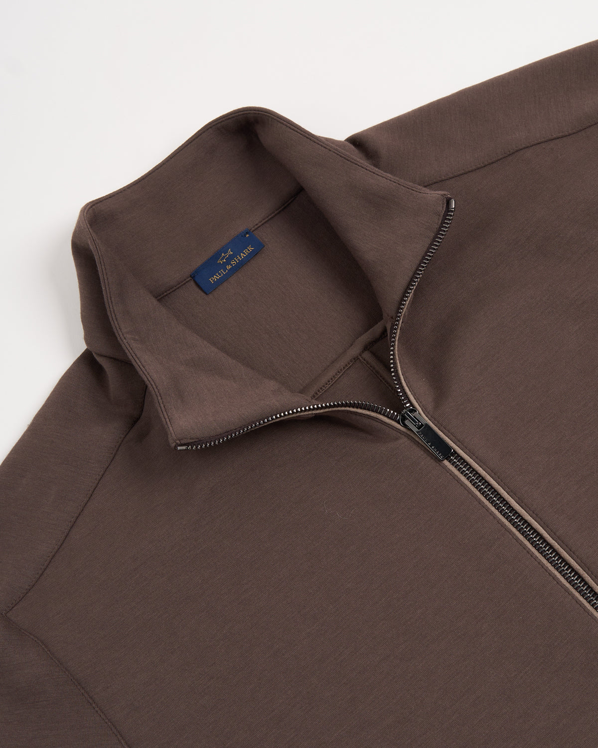 Embroidered Fin Supmia Fleece Full Zip Sweater Jacket - Image 6