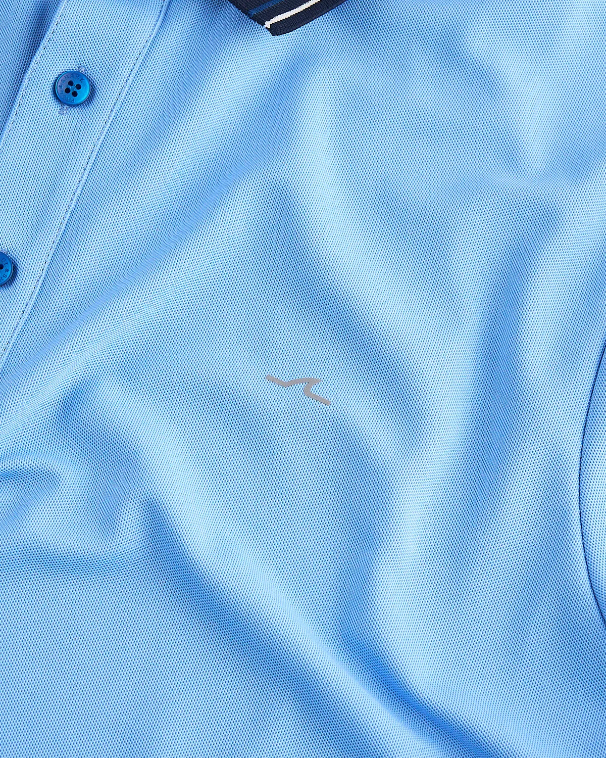 Printed Fin Seaqual® Yarn Polo Shirt - Image 4