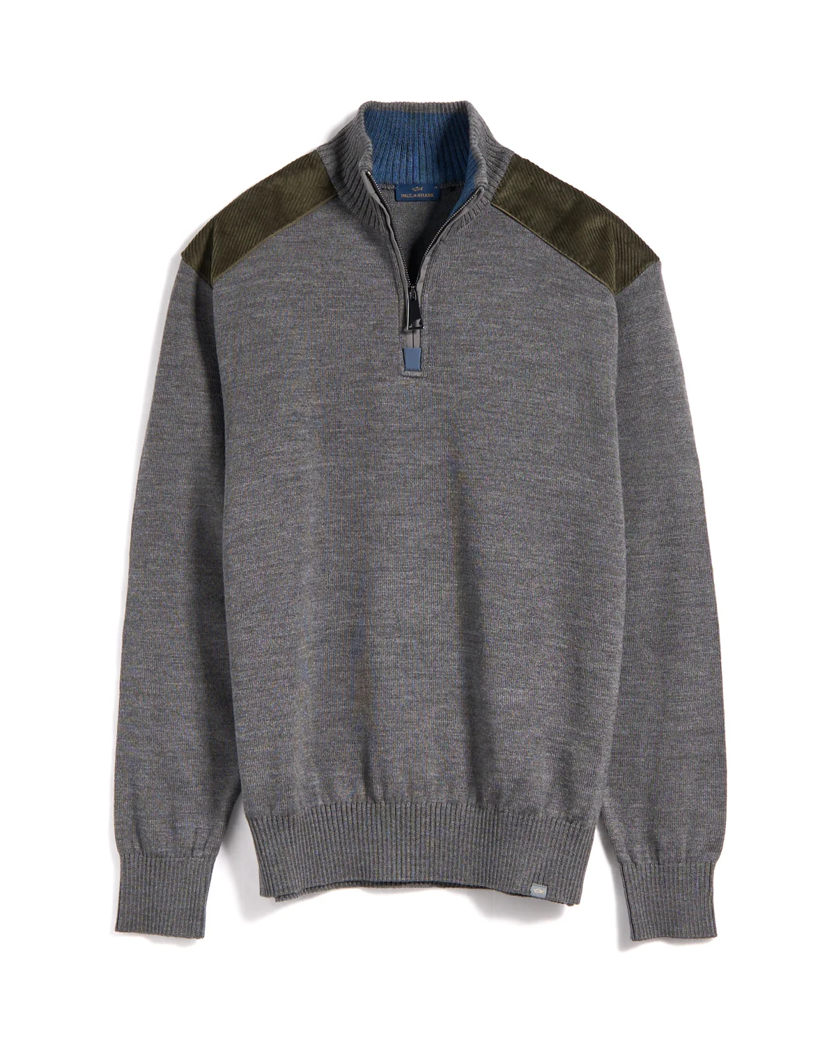 Shark Tag Velvet Soft Cool Touch Wool Half Zip Sweater