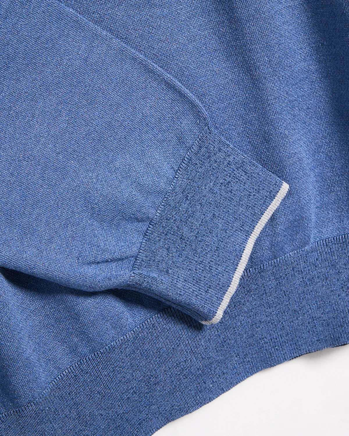 Silk-Cotton Blend Half Zip Sweater - Image 4
