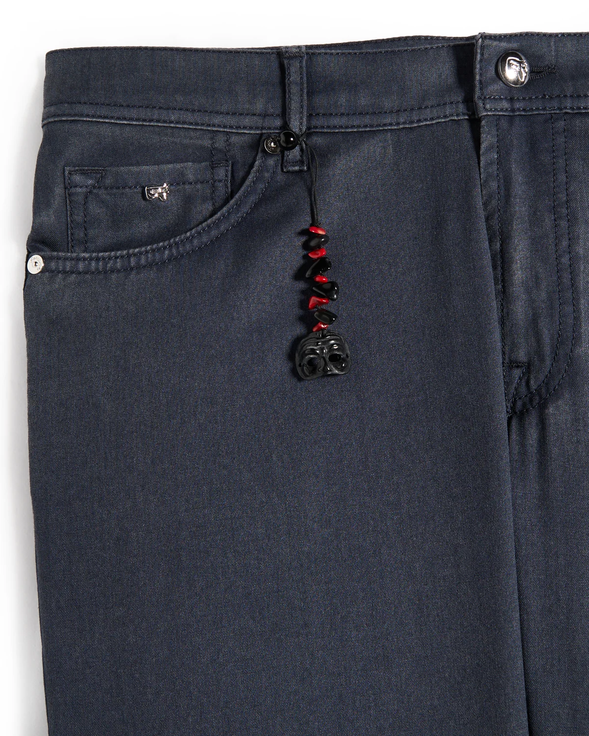 'Nerano' Stretch Wool 5 Pocket Pants - Image 4