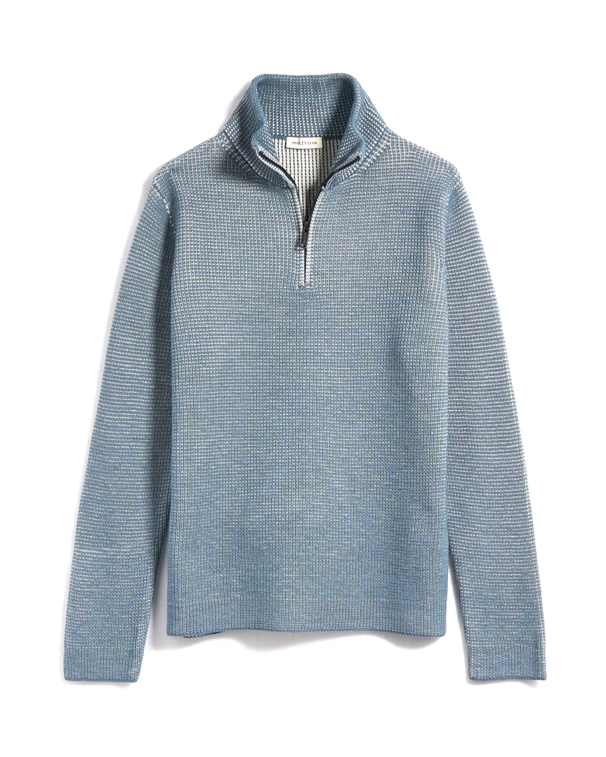 Double Royal Stitch 1/4 Zip Sweater