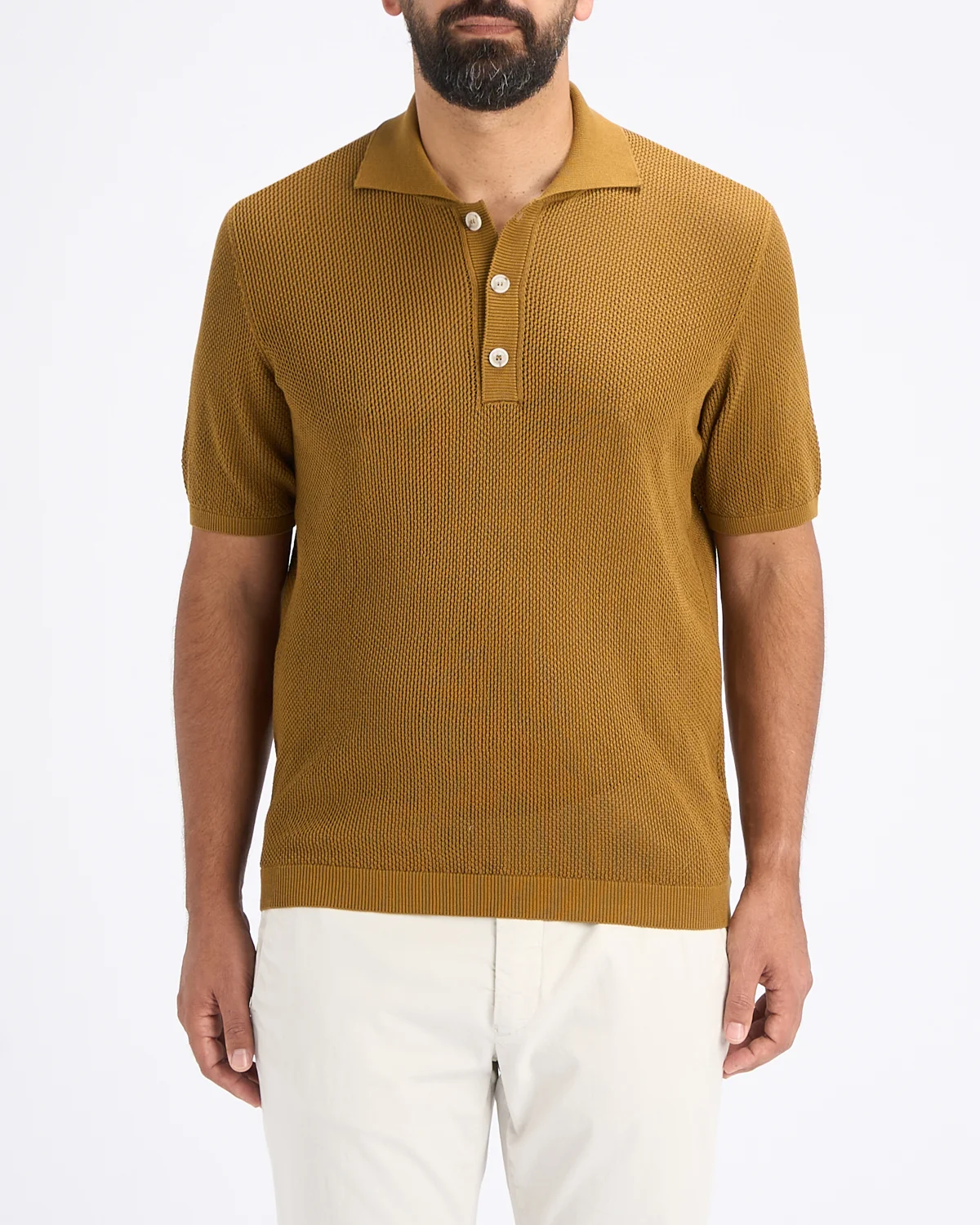 Milano Collar 3D Knit Polo - Image 2