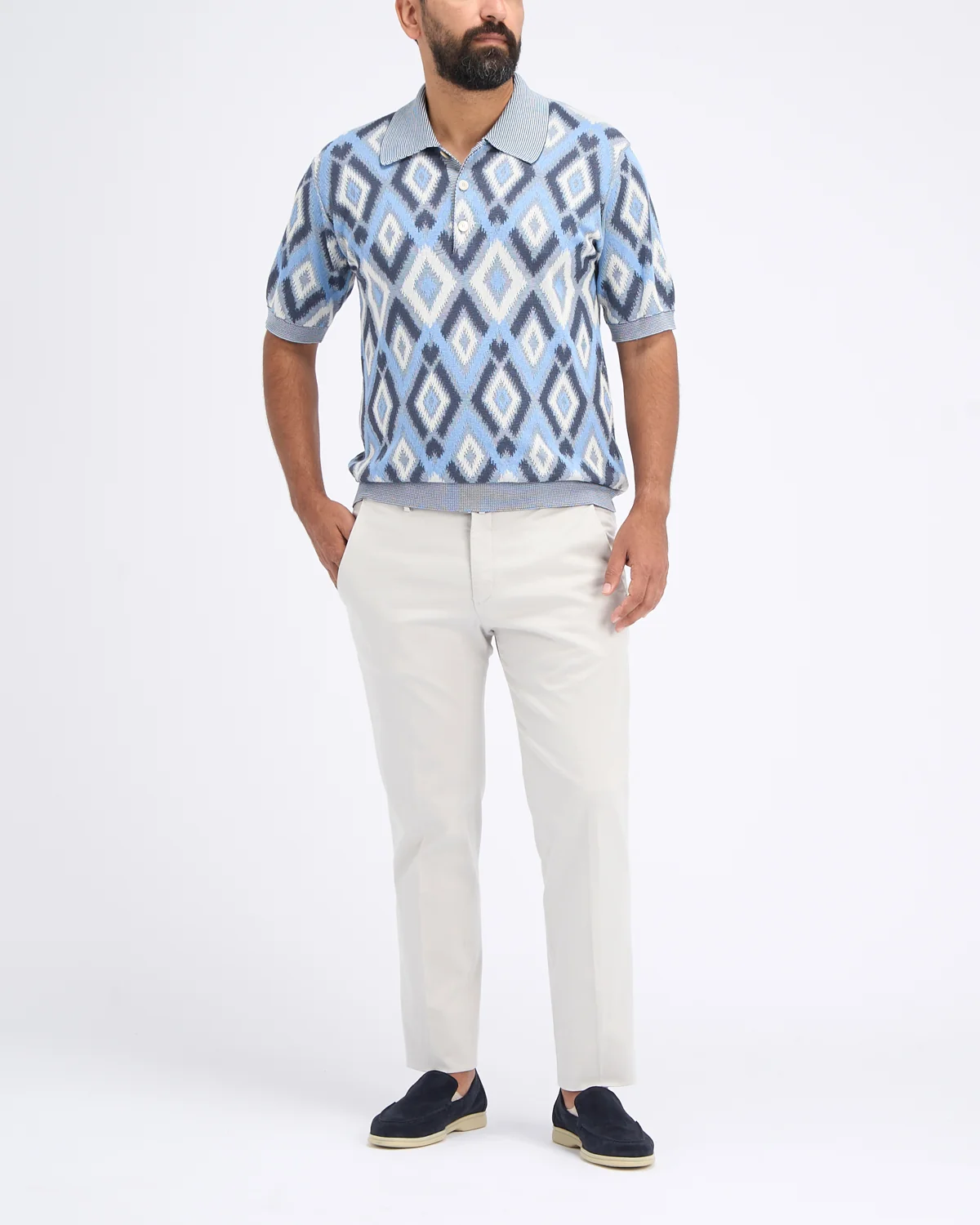 Argyle Pattern Polo - Image 2