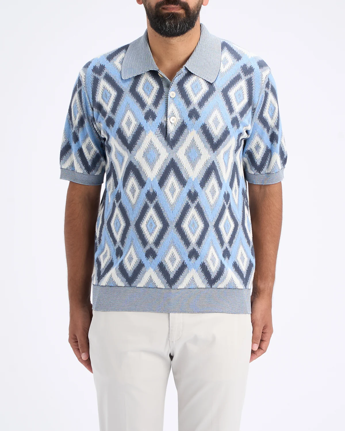Argyle Pattern Polo - Image 3