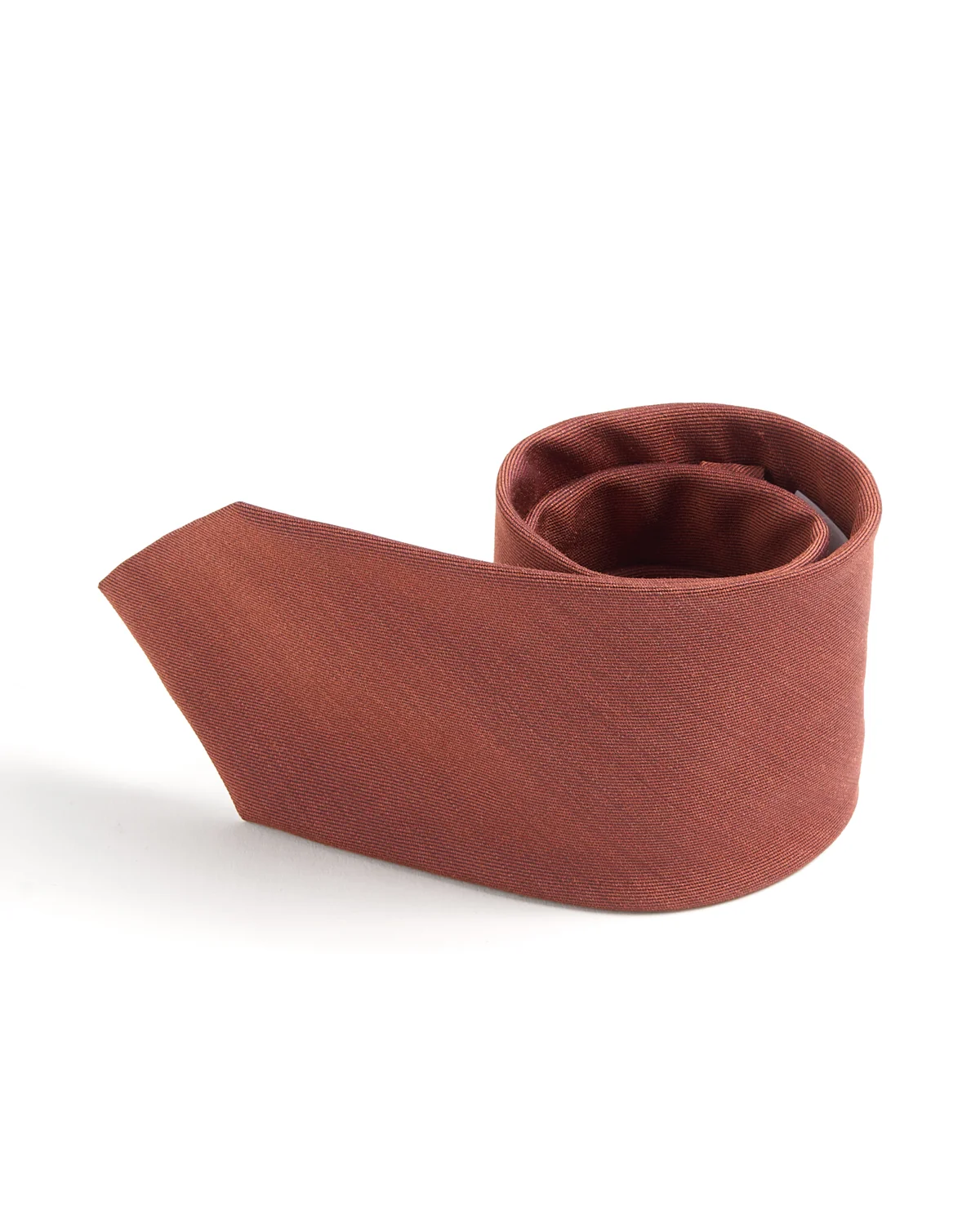 Solid Woven Shantung Silk Tie
