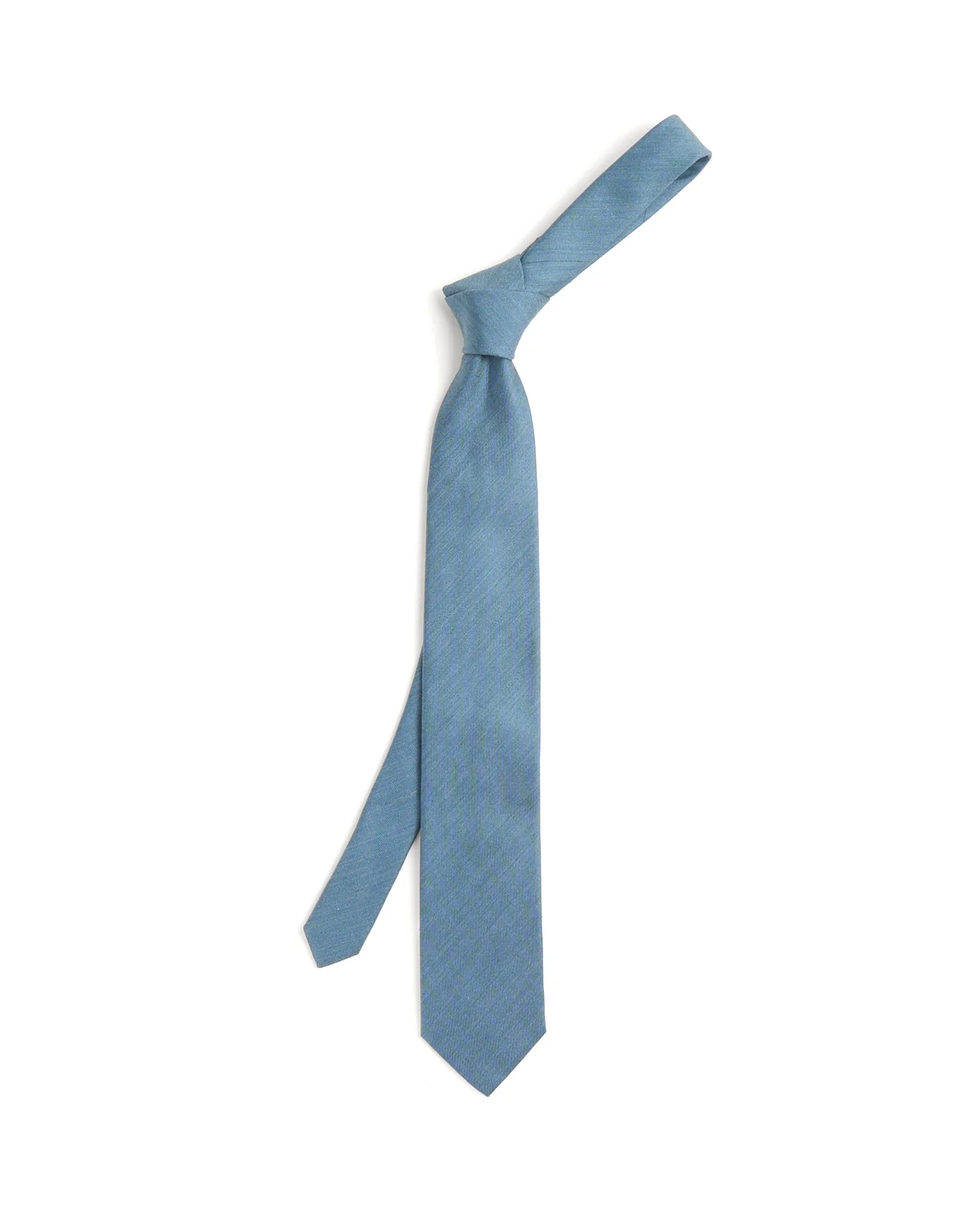Solid Woven Shantung Silk Tie - Image 2