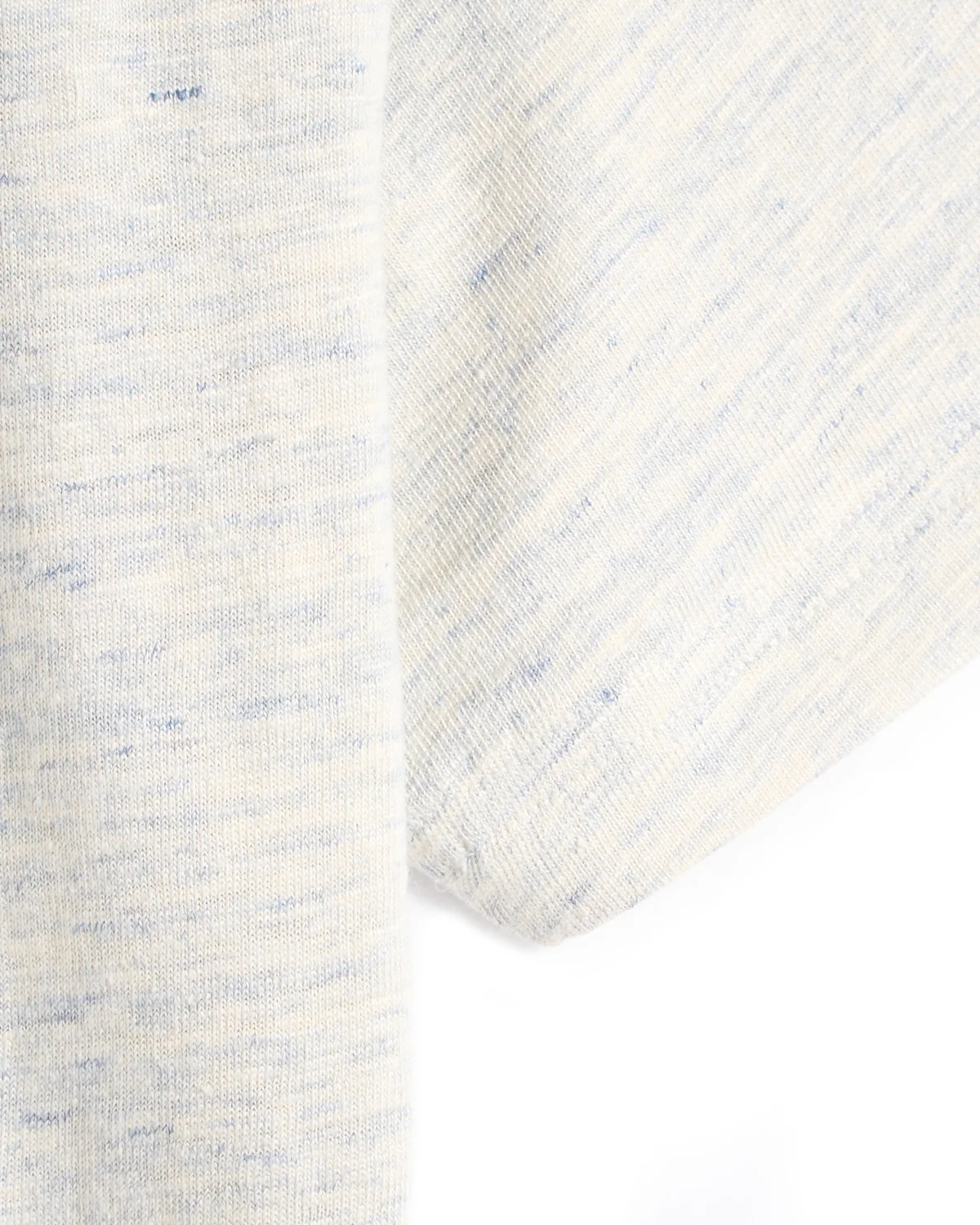Enno Blue & Ivory Heathered Linen T-Shirt - Image 4