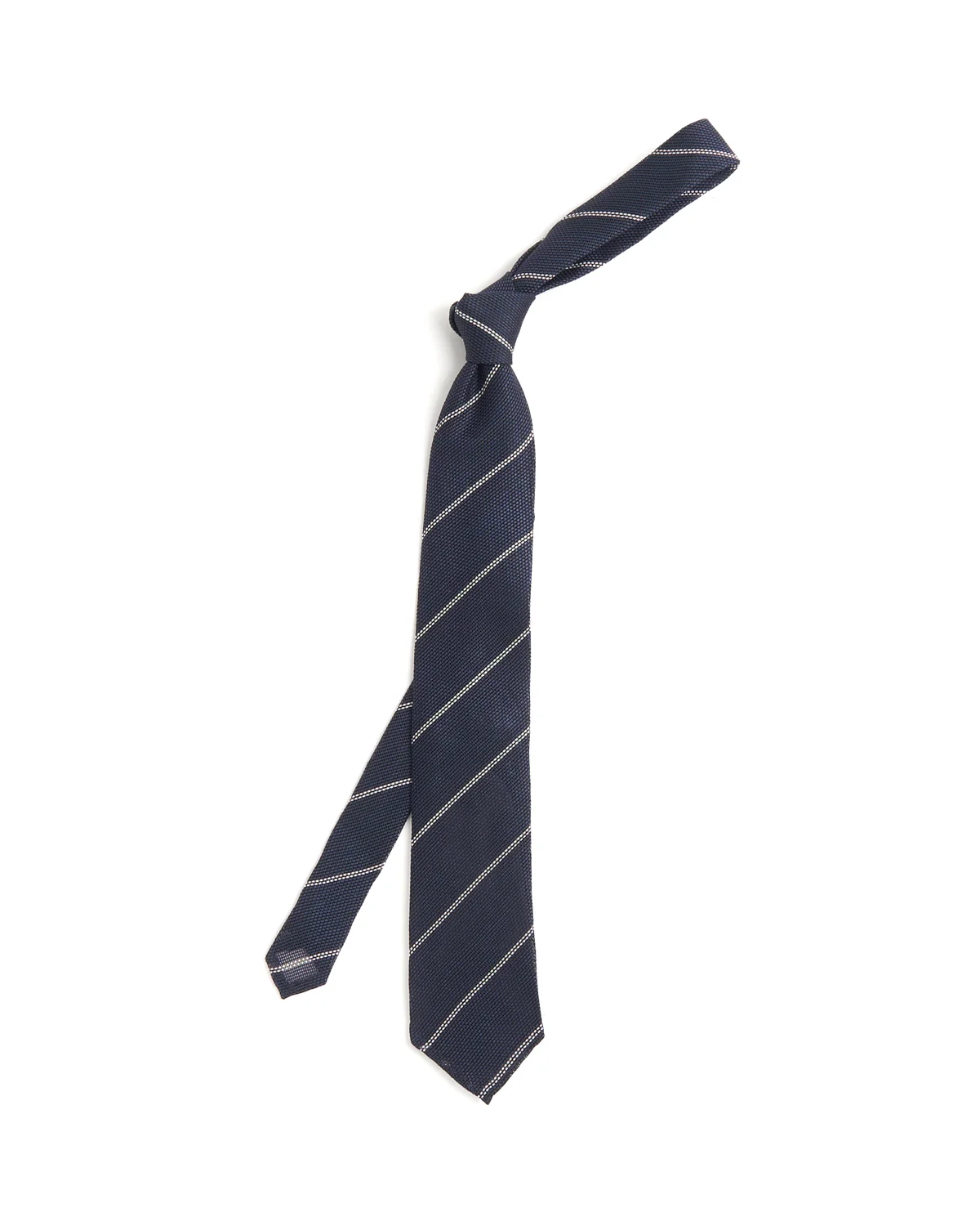 Striped Grenadine Silk Tie - Image 2