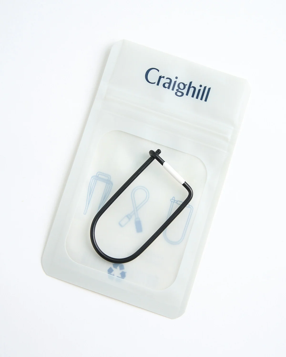 Wilson Carbon Enamel Keychain / Black/White - Image 4